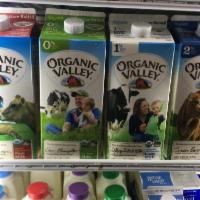 Organic valley milk · 1/2 gal. Organic valley milk