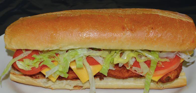 Chicken Cutlet Hero · Lettuce, tomatoes, mayo and American cheese.