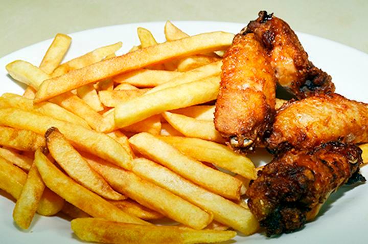 Fries Chicken Wings · (4pcs) Chicken wings w/ French Fries
