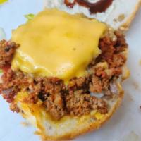 Chop Cheese Sandwich Special  · It is made on a grill with ground beef, onions, and topped by melted cheese and served with ...