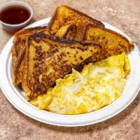 French toast with eggs  · 