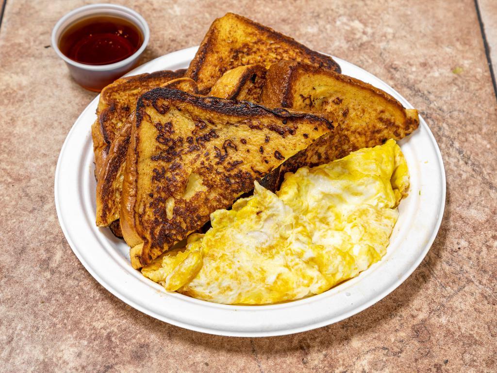 French toast with eggs  · 