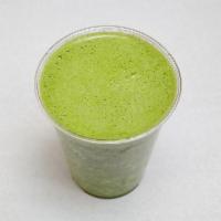 Go Green Smoothie · Kale, spinach, pineapple and apple juice.