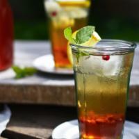 Arnold Palmer (16oz) · Half homemade iced tea and half homemade lemonade