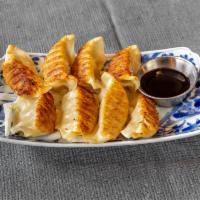 Dumplings (Shrimp or Pork) · Served with a house-made soy dipping sauce. Can be steamed or Pan-Fried.