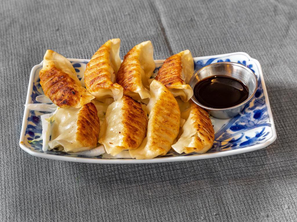 Dumplings (Shrimp or Pork) · Served with a house-made soy dipping sauce. Can be steamed or Pan-Fried.