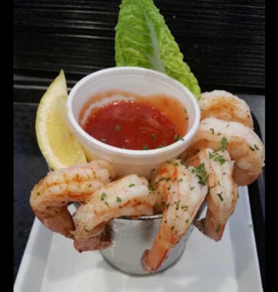 Shrimp in a Bucket · Choose either fried, grilled, or peel and eat shrimp with our cocktail sauce.
