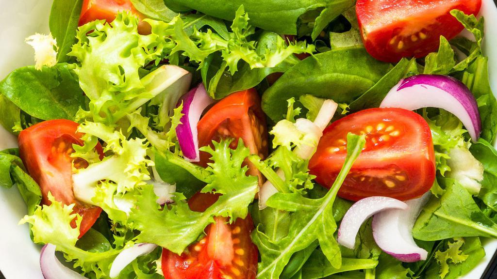 Ensalada Mixta  · Mixed Salad (Lettuce, Tomato, Onions, Cucumber & Avocado)