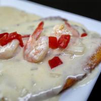 Camarones en Salsa Blanca · Shrimp in White Sauce. Served With Your Choice of 2 Sides.