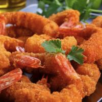 Camarones Empanizados · Breaded Shrimp - Shrimp In Garlic Sauce