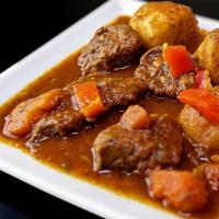 Carne con Papas · Beef & Potatoes. Served With your Choice of 2 Sides.