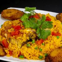 Arroz con Pollo · Chicken & Yellow Rice. Served With your Choice of 2 Sides.