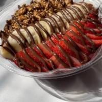 Stay Press'd Bowl · Acai blended with strawberries and bananas. Topped with fresh strawberries, fresh bananas, N...