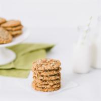 Toffee Almond Oatmeal Cookie · 