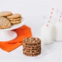 Chocolate Peanut Butter Chip Oatmeal Cookie · 