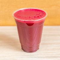 Energy Cleanse Juice · Carrot, beet, celery, red apple, and ginger.
