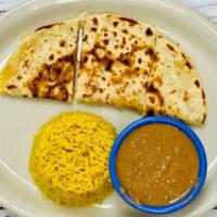 Kid's Cheese Quesadilla · Served With Rice & Beans