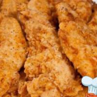 Chicken Tenders  · Comes with 3 tenders, fries and hushpuppies 