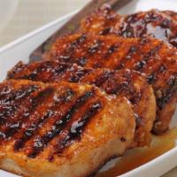 Grilled Pork Loin · Sauteed onions, marinated in a Portuguese style sauce, garlic, olive oil, butter, mild spice...