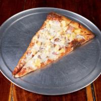 The Beach Islander Pizza · Fresh mozzarella, ham, Canadian bacon, pineapple and extra cheese.