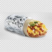 Loaded Burrito · Served with bacon, Ham,  Sausage  Includes hashbrowns, scrambled eggs, mozzarella cheese ,di...