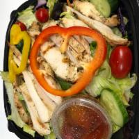 3. Grilled Chicken over Tossed Salad · With oil and vinegar.