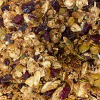 House made granola · Packed granola 7 oz
Old fashioned oats, oil, cranberry, pecan, pumpkin seeds, honey, cinnamo...