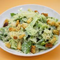 Caesar Salad · Romaine, croutons and grated Parmesan with a creamy Caesar dressing.