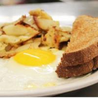 2 Eggs with Home Fries and Toast Platter · 