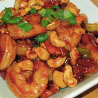 Kung Po Shrimp · Served with rice. Hot and spicy. 