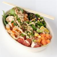 3 Protein Poke · Includes choice of 3 proteins.