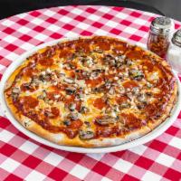 Giuseppi’s Pepperoni Special · Hand-tossed crust with pepperoni, onions and mushrooms.