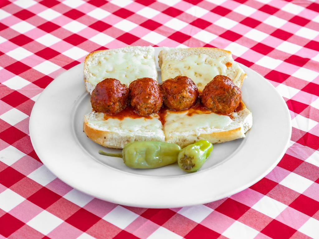 Meatball Sandwich · Giuseppi's homemade meatballs and tomato sauce.
