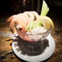 Shrimp and Crab Cocktail · Served with lemon.
