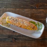 Corn on the Cob · Spicy mayo and Parmesan cheese.