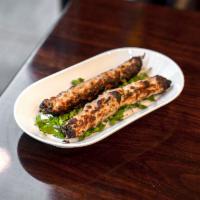 Chicken Shish Kabab · Chicken blended with spices and herbs, red onion, cumin and cinnamon.