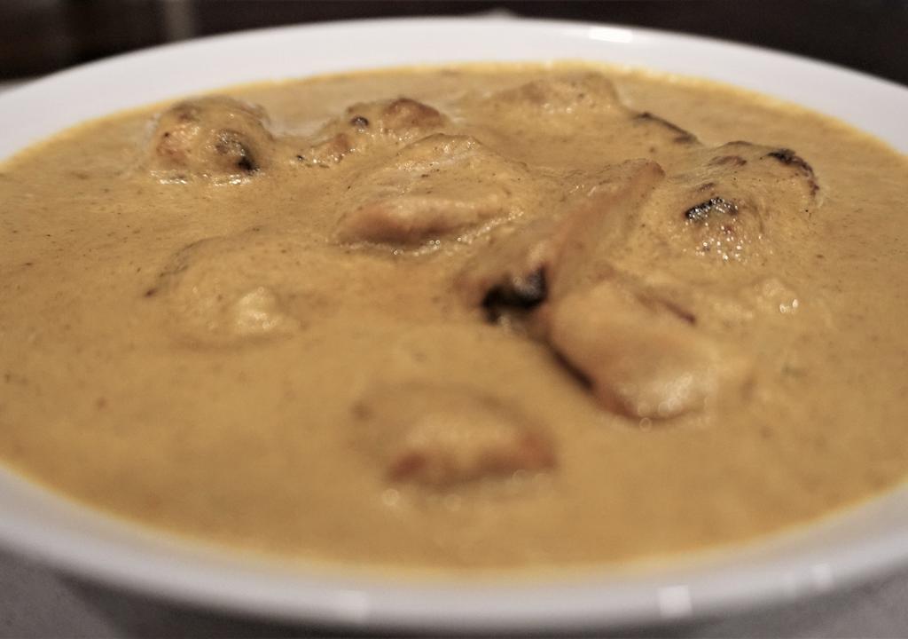 Chicken Korma · Yogurt, heavy cream and garam masala. Comes with a side of basmati rice or naan.