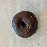 Double Chocolate Donut · Chocolate cake donut dipped in milk chocolate
