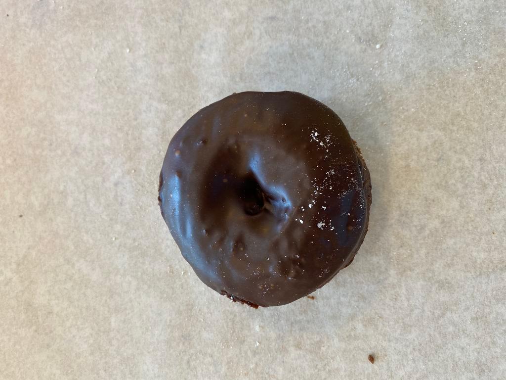 Double Chocolate Donut · Chocolate cake donut dipped in milk chocolate