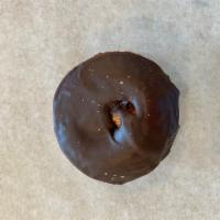 Chocolate Frosted Cake Donut · Cake donut dipped in milk chocolate