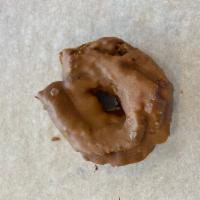 Salty Caramel Donut · Old Fashioned donut dipped in caramel and topped with sea salt