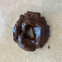 Chocolate Old Fashioned · Old Fashioned donut dipped in milk chocolate
