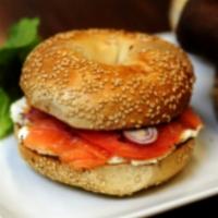 Build a Egg Breakfast Bagel Sandwich · 2 free-range eggs served on the bagel of your choice. Then add all the trimmings to make it ...