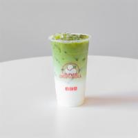 Matcha Latte · May contain dairy product.