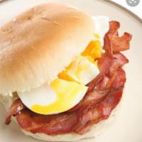 Bacon, Egg and Cheese on Hero · 