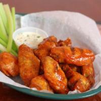 Gourmet BONELESS Chicken Wings · BONELESS wings ONLY. Served with celery and carrot sticks.