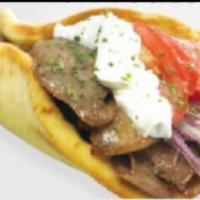9. Gyro · Cooked on a spit and wrapped in a pita.