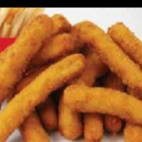 Chicken Strips Combo · Twelve pieces. With fries and soda.