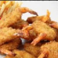 6 Piece Jumbo Shrimp Combo · With fries and soda.