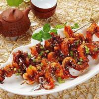 BBQ Squid Tentacle 烤魷魚須 · Broiled, roasted, or grilled.